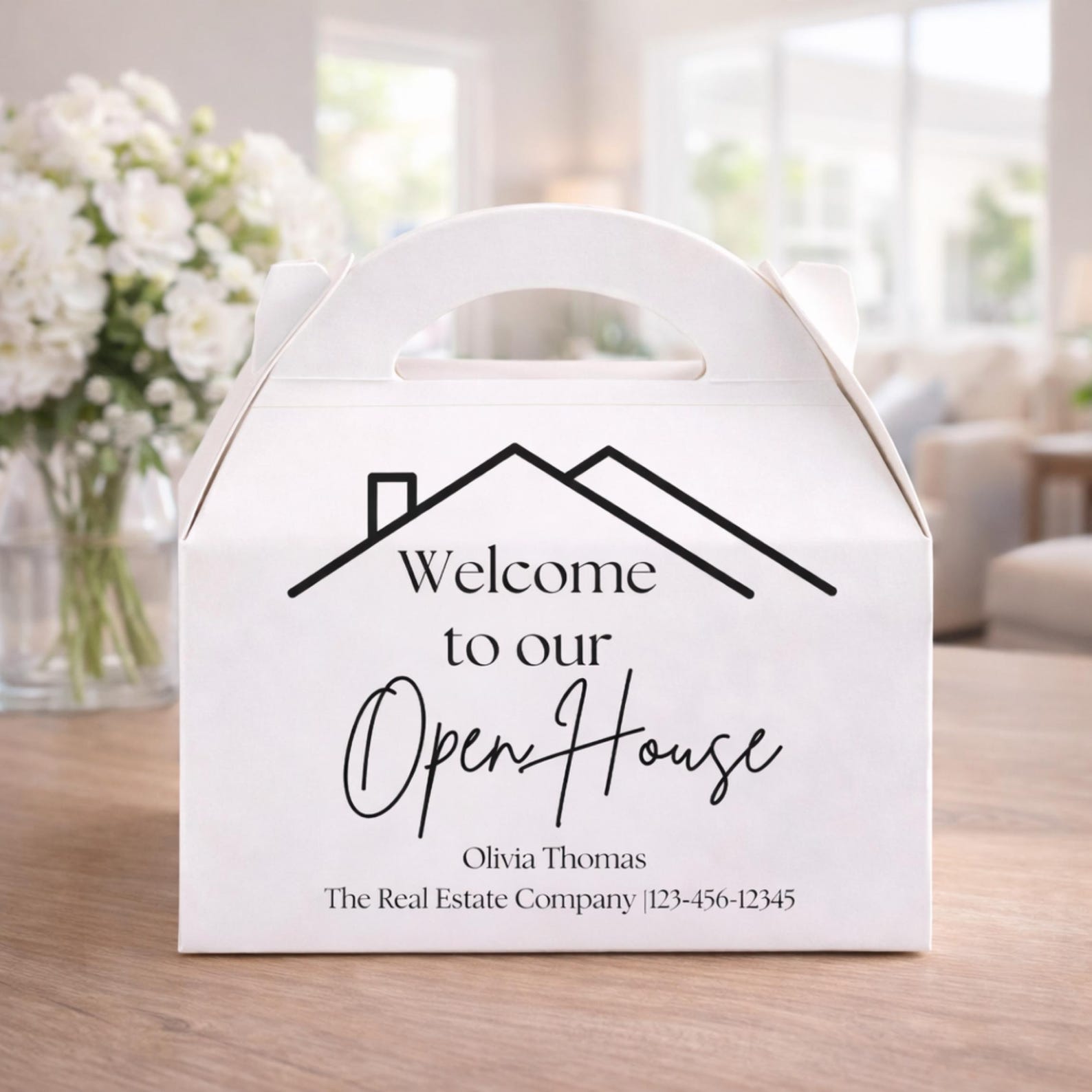 Open House Favor Boxes, Realtor Open House Favors, Personalized Real ...