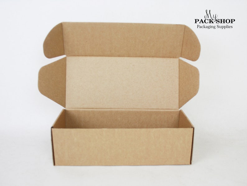 Custom Printed Shipping Boxes Flat Pack Mailing Boxes Kraft Etsy