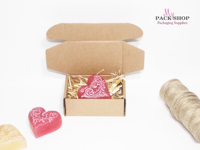 10 Small Jewelry Shipping Boxes Mini Cardboard Gift Box Kraft Etsy