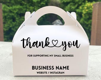 Small Business Thank You Boxes, Custom Packaging Boxes with Logo, Personalized Business Gift Boxes for Orders
