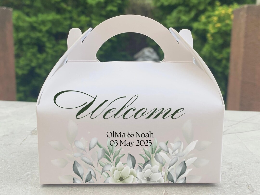 Personalized Wedding Welcome Boxes – Custom Guest Gift Box With Names ...