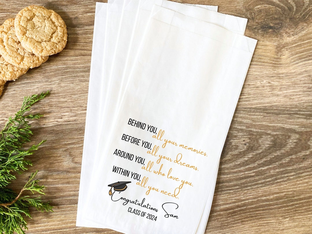 Class of 2025 Graduation Favor Bags: Personalized Goodie Bags - Etsy