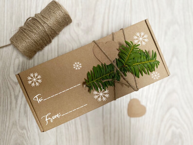 Custom Printed Boxes for Christmas Gift Personalized Gift Etsy