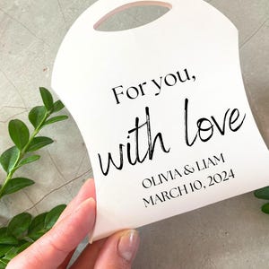 Regalos de boda para invitados / Caja de regalo personalizada / "Para ti, con amor" / Caja de recuerdo personalizada para ocasiones especiales / Regalos memorables