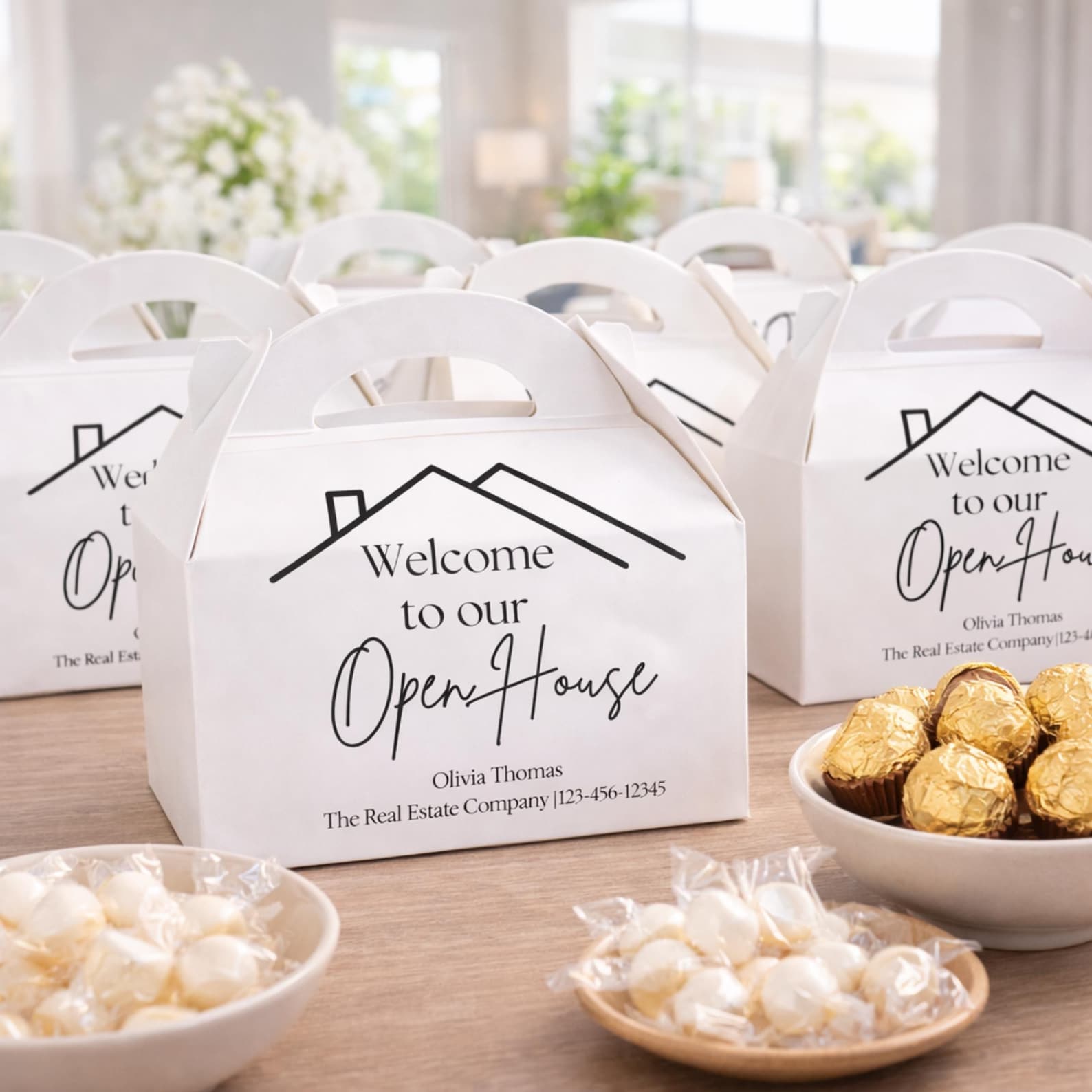 Open House Favor Boxes, Realtor Open House Favors, Personalized Real ...