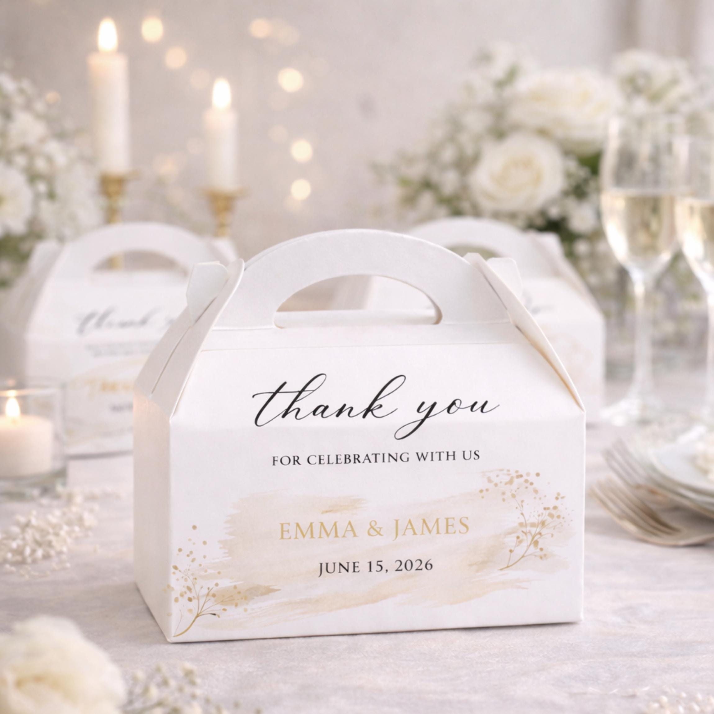Personalized Wedding Favor Boxes