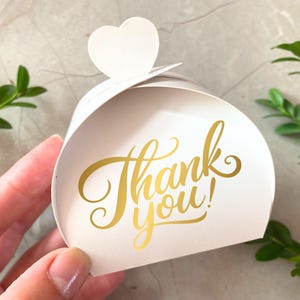 Scatole regalo personalizzate "Grazie" / Eleganti scatole di carta per matrimoni, eventi e regali aziendali / Perfette per regali di ringraziamento, bomboniere e altro ancora