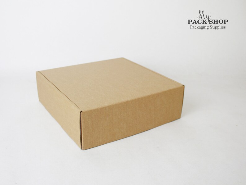 Kraft Shipping Boxes With Lids Cardboard Packaging Box Gift Etsy