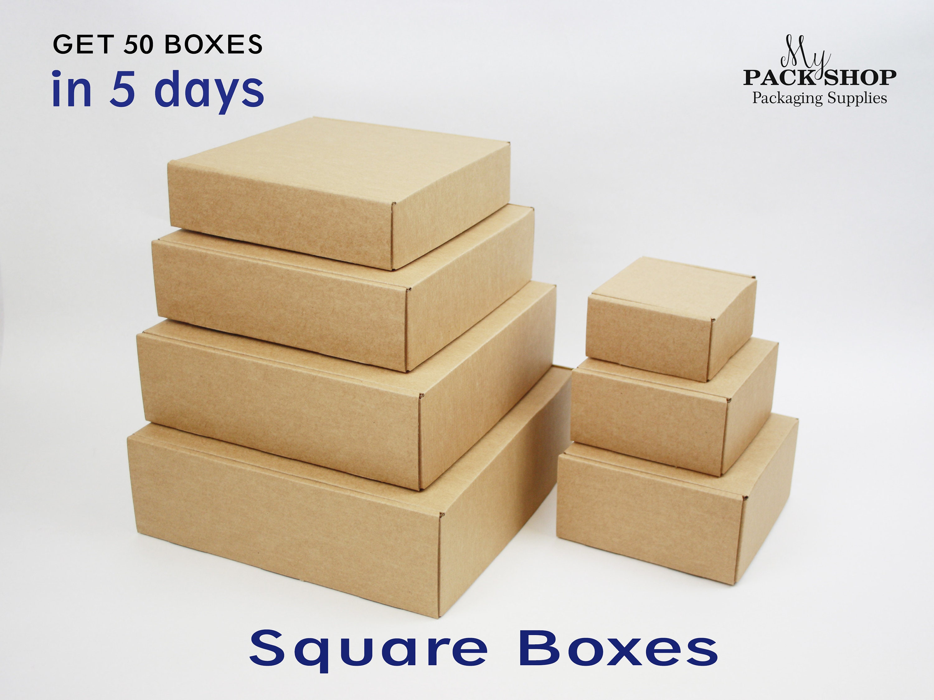 Square Shipping Boxes With Lids Different Sizes Mailing Boxes Manufacturer  Cardboard Box Packing Boxes Paper Box Gift Boxes Free Shipping 