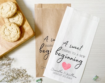 Personalized Wedding Favor Bags: Cookie & Donut Reception Treat