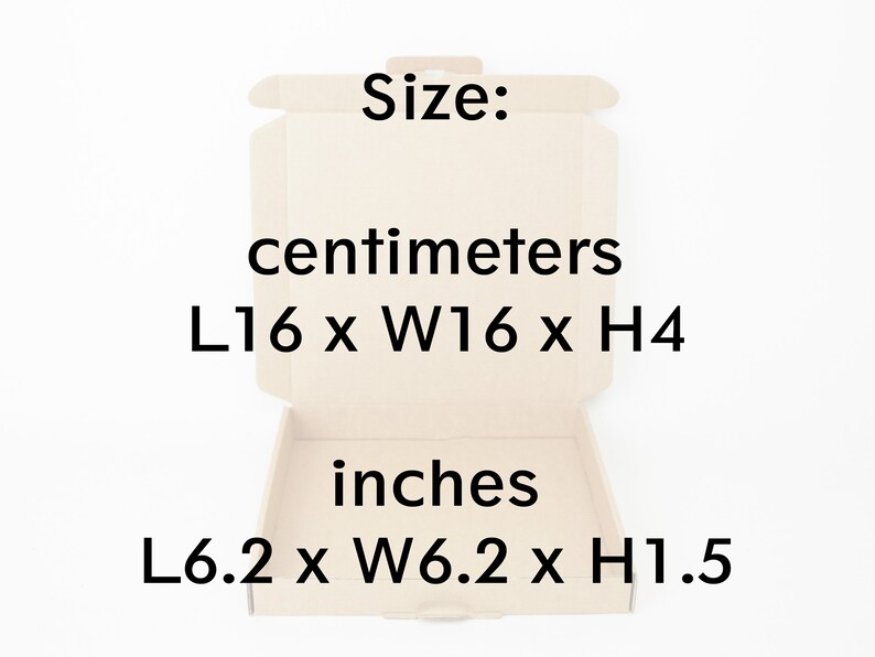 Square Cardboard Shipping Boxes With Lids Kraft Box Packaging Etsy