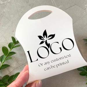 Aangepaste dozen met logo of tekst - gepersonaliseerde bedankdoosjes, zakelijke verpakking voor evenementen, kleine witte kartonnen dozen met aangepaste print
