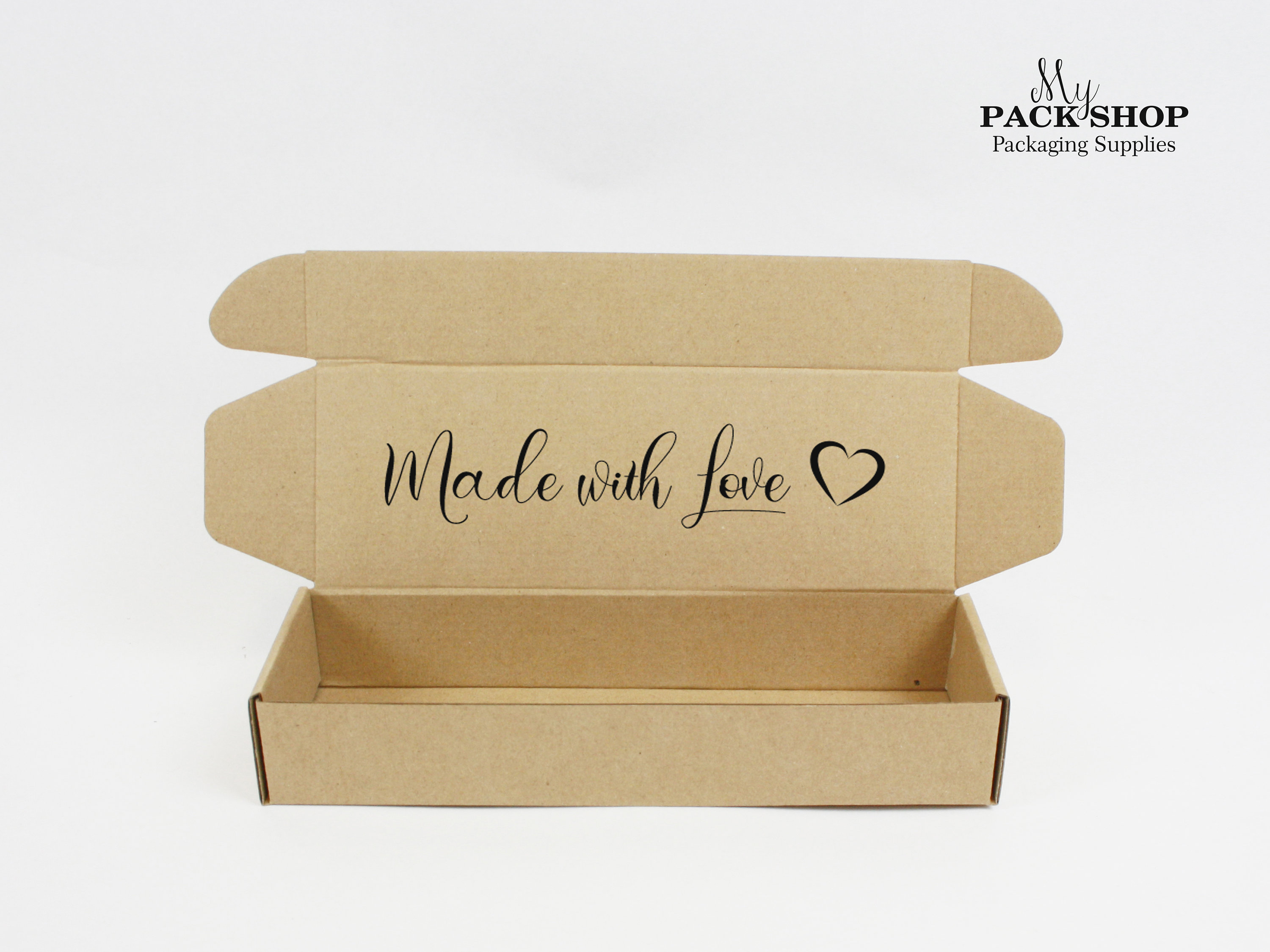 Cajas cartón hechas con amor impresas para pequeñas - España