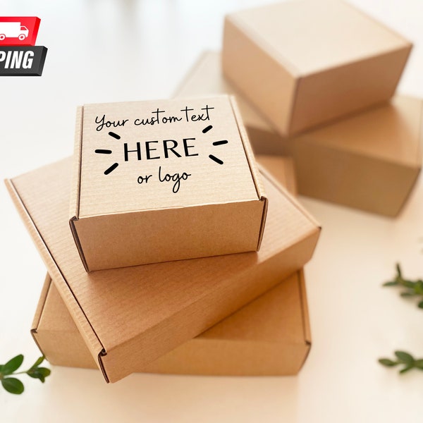 Boîte en carton ondulé, Petites boîtes en carton pour l'emballage en vrac, Boîtes d'expédition personnalisées pour la vente au détail, Boîtes de produits faits main pour les petites entreprises