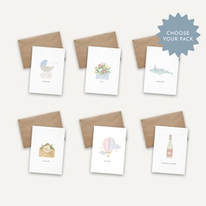 Custom 6 Card pack, choose your own, 6 pcs