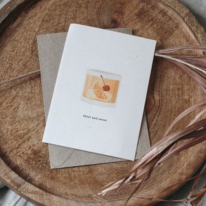 Simple, Minimal, Greeting Card, Mothers Day, Wedding, Quirky, Alcohol, drink, Birthday, funny, love, hens, bachelor, party, whisky, cute