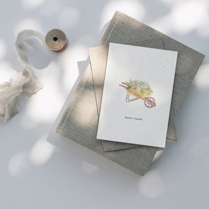 Vielen Dank, einfache Dankeskarte, kleine Karte, um ein großes Dankeschön zu sagen, unterstützende Karte für Freund, Schwester, Mama, Papa, beste Freundin, französisch