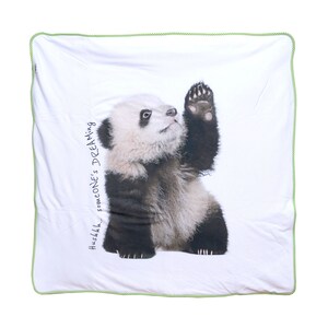 NEW-Baby Bedding Set Cotton/Crib Bedding Set with Panda/ 100% Cotton/ Deluxe/Comes in a custom made cotton bag ready to be a great gift