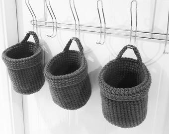 Home Decor / opslagplaats / kleine haak mand / haak Bowl / haak opslagcontainer / kleine Easter Basket / badkamer / keuken /