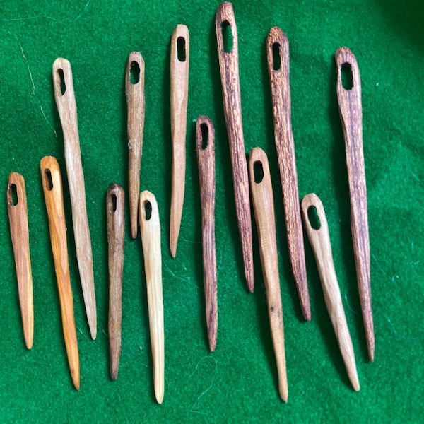 Rustic Wooden Needles/ Naalbinding needles.