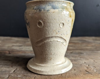 Vase à fleurs avec visage, jardinière faite main avec un visage sculpté parfait pour les plantes succulentes cactus décoration d'intérieur cadeaux art d'intérieur