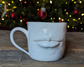 Cool mugs, fun pottery, handmade cup, cool gifts for smokers, home decor, figurative art 3d sculpture, coffee cup, work mug