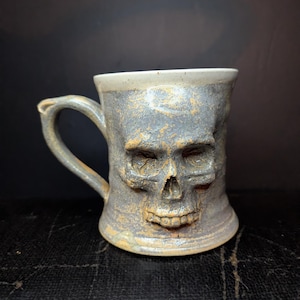 Cool mugs, fun pottery, handmade cup, cool gifts for smokers, home decor, figurative art 3d sculpture, coffee cup, work mug
