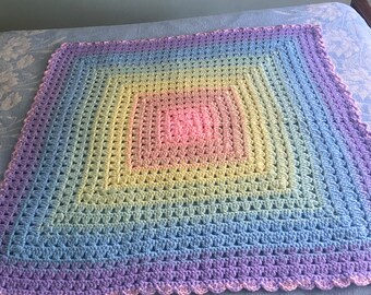 Multicolor Pastel Baby Afghan