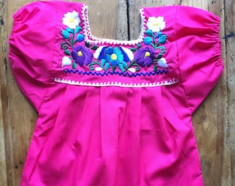 Mexikanische Babybluse, Adelita-Design, mexikanische Babybluse, mexikanisches Outfit Baby.