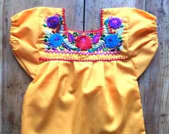 Camicetta per bambini messicana, design Adelita, camicetta per bambini messicana, vestito messicano per bambini.