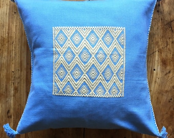 メキシコの刺繍入りクッションカバー、イダルゴ地方、刺繍入り メキシコの刺繍入りクッションカバー、イダルゴ地方、刺繍入り