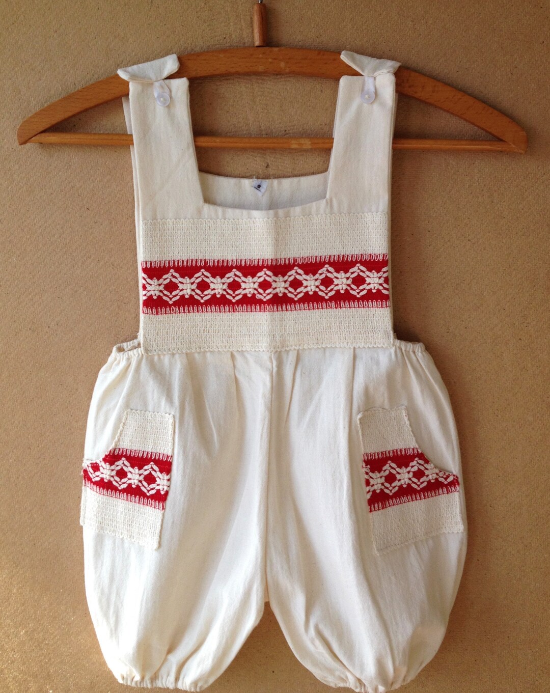 Mexican Embroidered Baby Overalls, Overol Para Bebe Bordado, Mexican