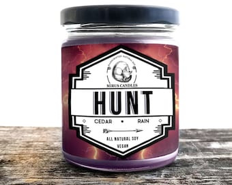 Hunt Soy Candle | Crescent City Inspired Candle - Book Candle - 8oz All Natural Vegan Soy- Mirus Candles