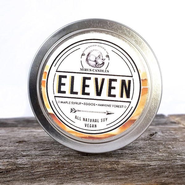 Eleven Soy Candle | Stranger Things - Fandom Candle - 4oz All Natural Vegan Soy- Mirus Candles