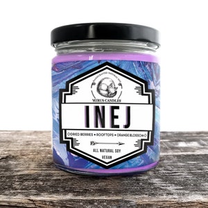 Inej Soy Candle | Six of Crows Inspired Candle - Bookish Candle - 8oz All Natural Vegan Soy- Mirus Candles