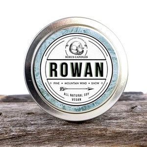 Rowan Soy Candle | Throne of Glass Inspired Candle - Book Candle - 4oz All Natural Vegan Soy - Mirus Candles
