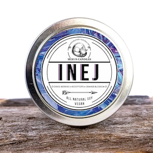 Inej Soy Candle | Six of Crows Inspired Candle - Bookish Candle - 4oz All Natural Vegan Soy- Mirus Candles