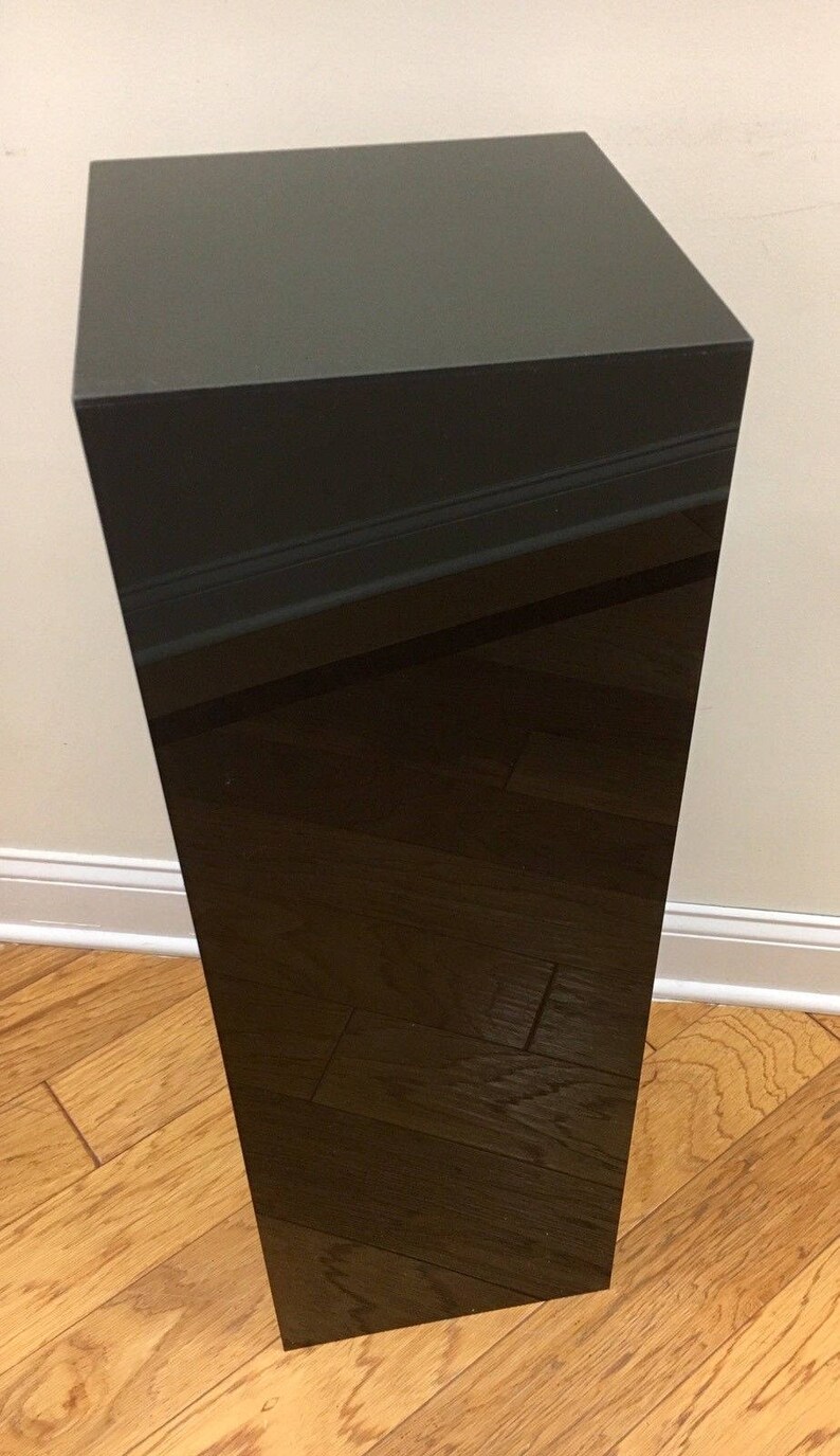 Acrylic Black Square Pedestal 36 High X 12 Etsy