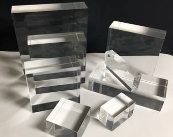 Lucite Blocks, Acrylic High Transparent Rectangle, Lucite Transparent, Gem  Blocks, Lucite Mountain, Acrylic Blocks, Acrylic Steps, Acrylic 