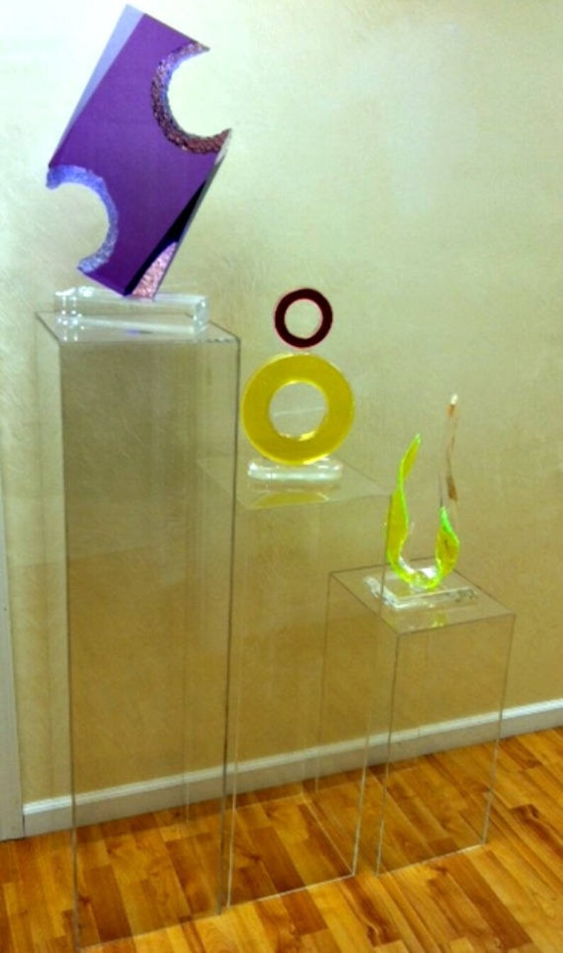 Clear Acrylic Pedestal Acrylic Display Pedestal 24 Etsy