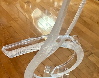 LUCITE ABSTRACT SCULPTURE