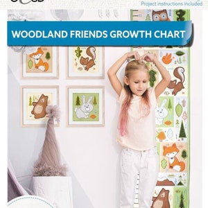 Woodland Friends Wachstumstabelle #12862 Maschinenstickerei Neue CD