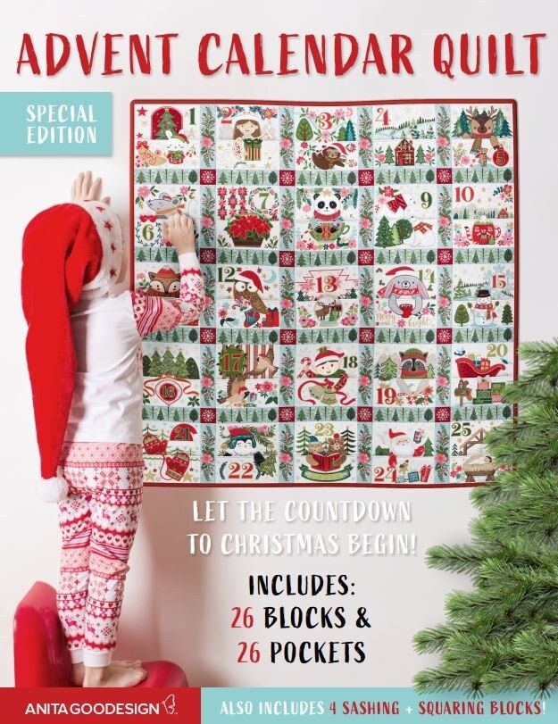 Advent Calendar Quilt      Anita Goodesign     CD   New