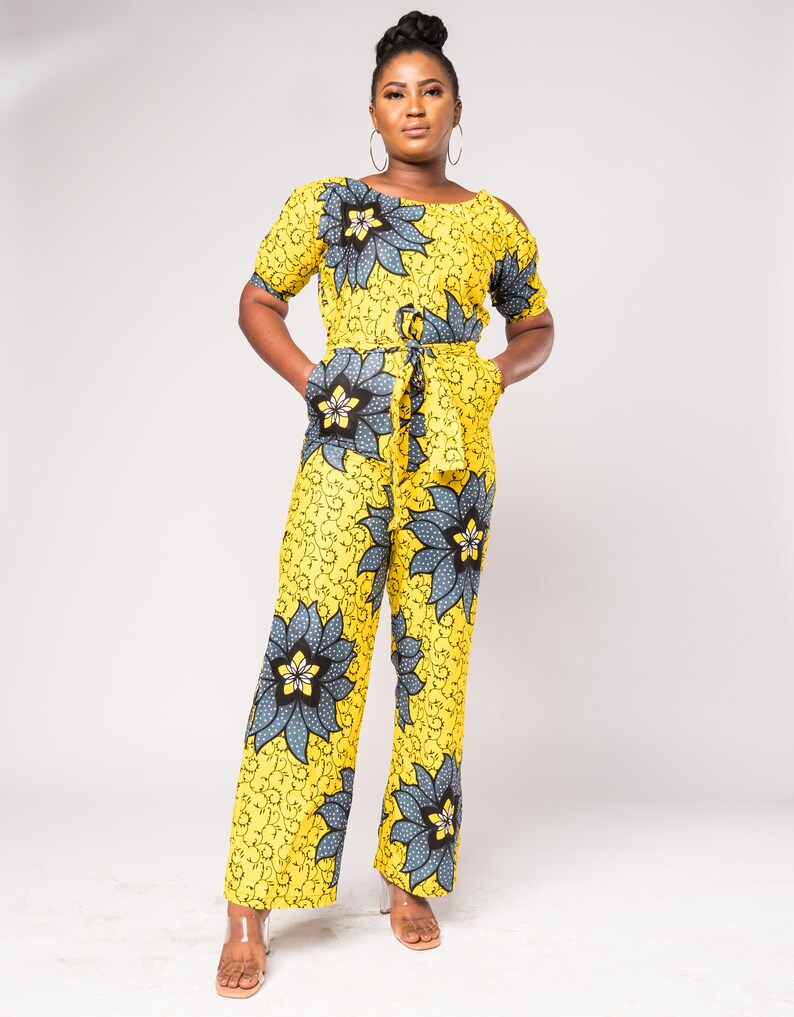 African Print Jumpsuit, Ankara Print Jumpsuit, Ladies African Jumpsuit