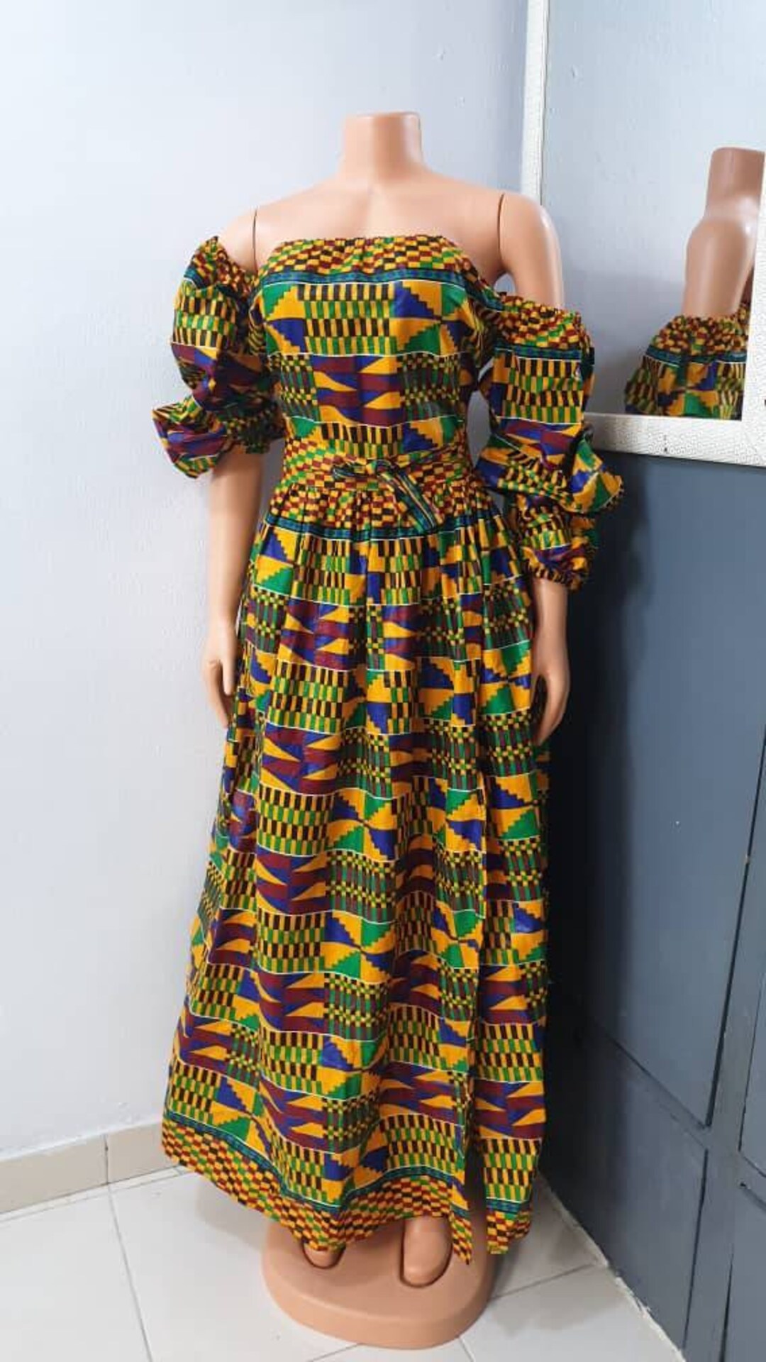 African Print Dress African Print Maxi Dress Kente Dress Etsy