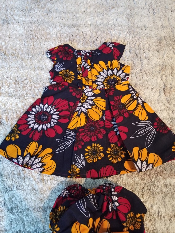 baby girl african print dress