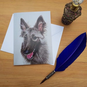 Tarjeta de felicitación belga Tervuren, tarjetas impresas en blanco de alta calidad de originales de bellas artes dibujadas a mano.