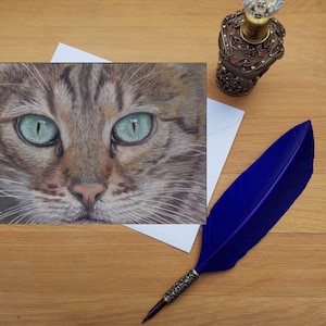 Carte de vœux Bengal Cat, cartes imprimées vierges de haute qualité à partir d’originaux d’art dessinés à la main.