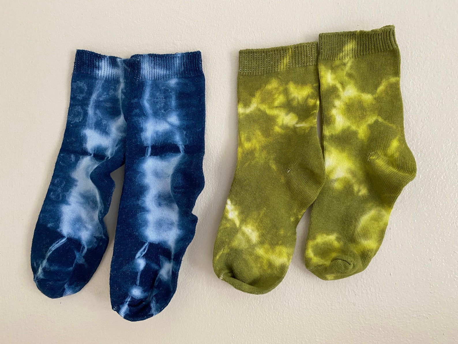 Shibori kids socks 9-12 | Etsy