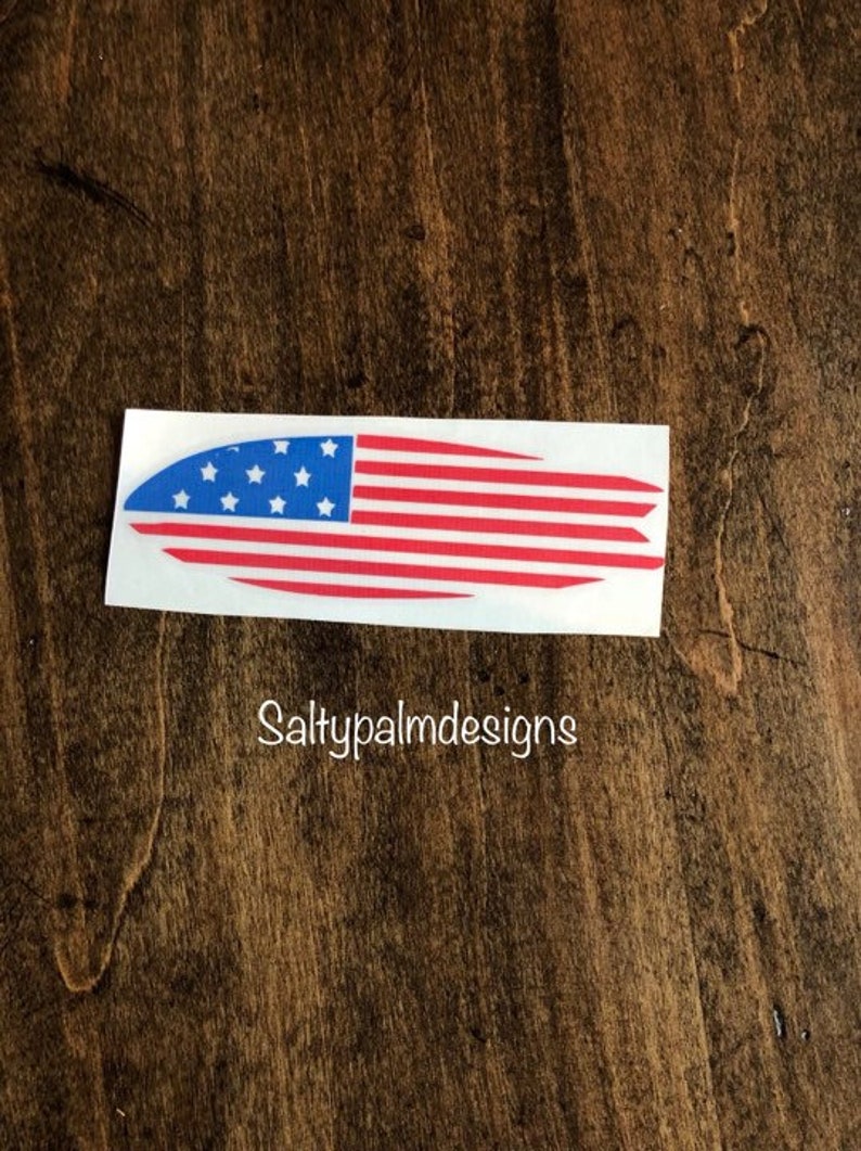 Surfboard Decal American Flag Decal Surfing Decal Surf Etsy